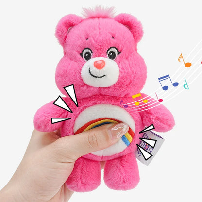 Care Bears Rainbow Plush Keychain - Kawaii Sound Toy Bag Charm & Birthday or Christmas Gift