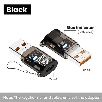 Olaf 120W USB-C OTG Adapter - USB 3.2 Type-C Fast Charging Connector for iPhone 15 16 MacBook iPad & Android Devices