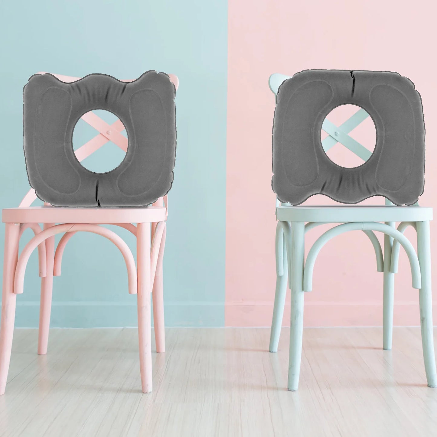 Inflatable Donut Seat Cushion for Hemorrhoids | Adjustable Lightweight Leakproof Massage Pillow