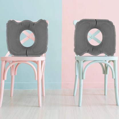 Inflatable Donut Seat Cushion for Hemorrhoids | Adjustable Lightweight Leakproof Massage Pillow