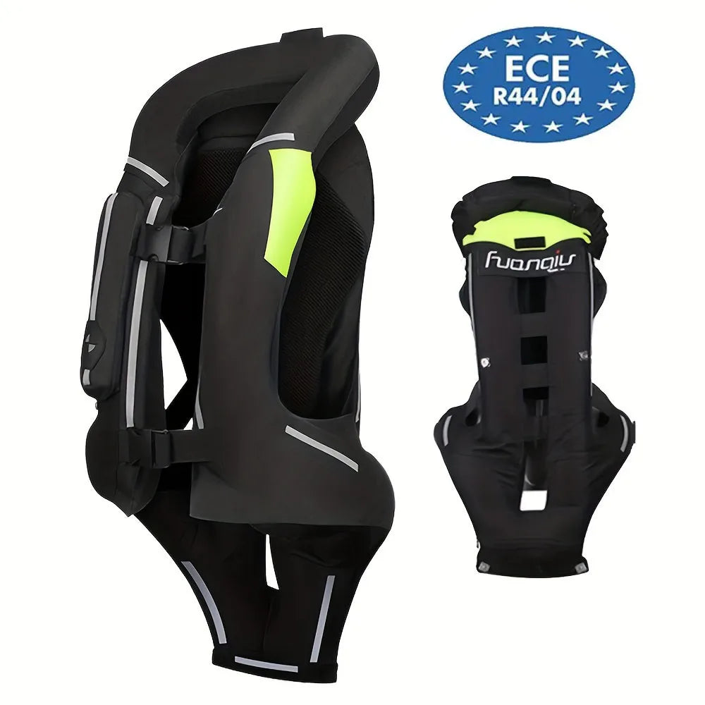 Motorcycle Airbag Vest for Men – Reflective Life Jacket, Protective Moto Vest for Motocross, S-3XL Size