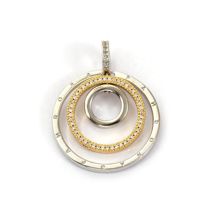 18K Gold Plated Sunflower Star Pendant – Brass Micro Pave Cubic Zirconia DIY Necklace Jewelry Making Charm