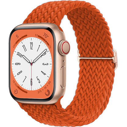 Braided Nylon Apple Watch Band – Adjustable Sport Strap Compatible with Ultra 2, Series 10/9/8/7/6/SE (40–49mm) Wrist Bracelet
