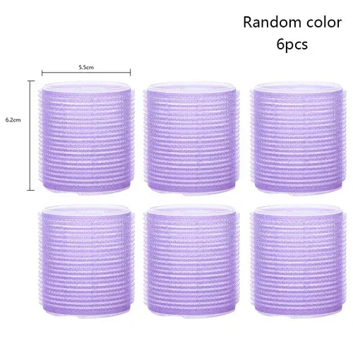 Jumbo Self-Grip Hair Rollers – Heatless Curlers for Salon & Home, Sticky Hair Styling Tools