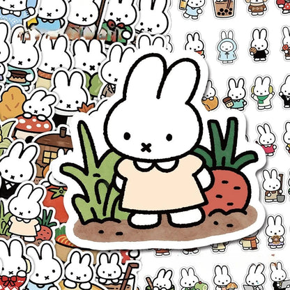 Miffy Cartoon Stickers - Cute Creative Decorative Stickers for Journals, Crafts & Personal Planners