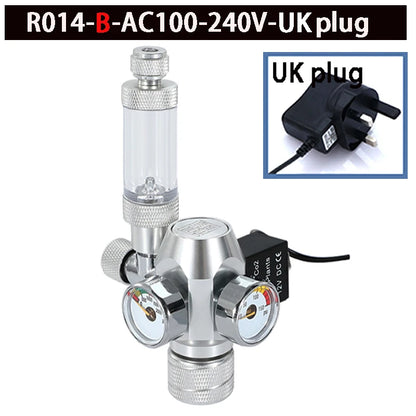 2024 DIY Aquarium CO2 Regulator – Electromagnetic Valve, Bubble Counter & Pressure Reducing Valve for Fish Tank CO2 Control System