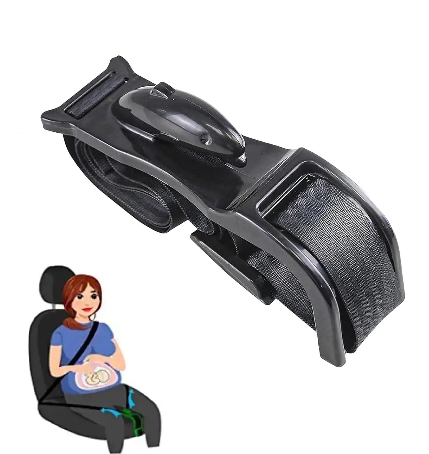 Car Maternity Seat Belt Adjuster – Pregnancy Safety Belly Comfort Retainer Buckle