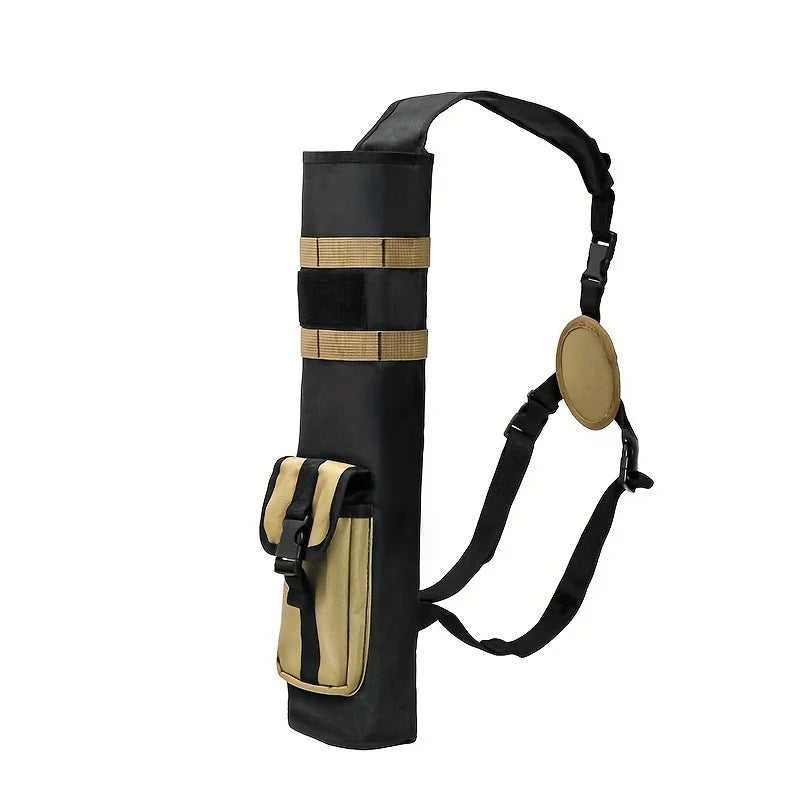 Pskook Lightweight Back Arrow Quiver – Foldable, Compact Hip Bag with Molle System Pocket for Hunting