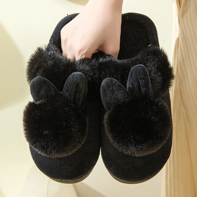 Litfun Women’s Fuzzy House Slippers – Plush Lined Anti-Skid Indoor Slides, Warm Winter Comfort Shoes