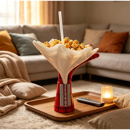 3D Spider Popcorn Bucket - Creative Multifunctional Snack Cup & Desktop Decor