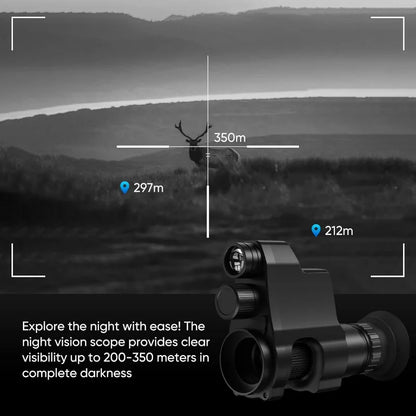 1920×1080 OLED Night Vision Scope - HD Day & Night Monocular with Photo/Video Recording and Up to 300M Observation Range