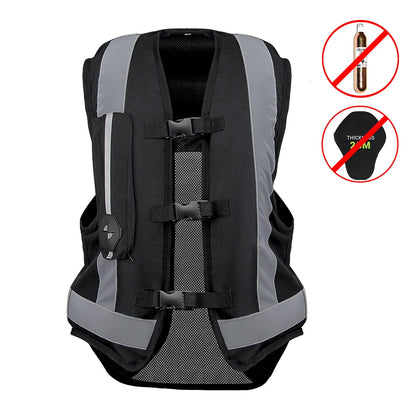 Motorcycle Airbag Vest for Men – Reflective Life Jacket, Protective Moto Vest for Motocross, S-3XL Size