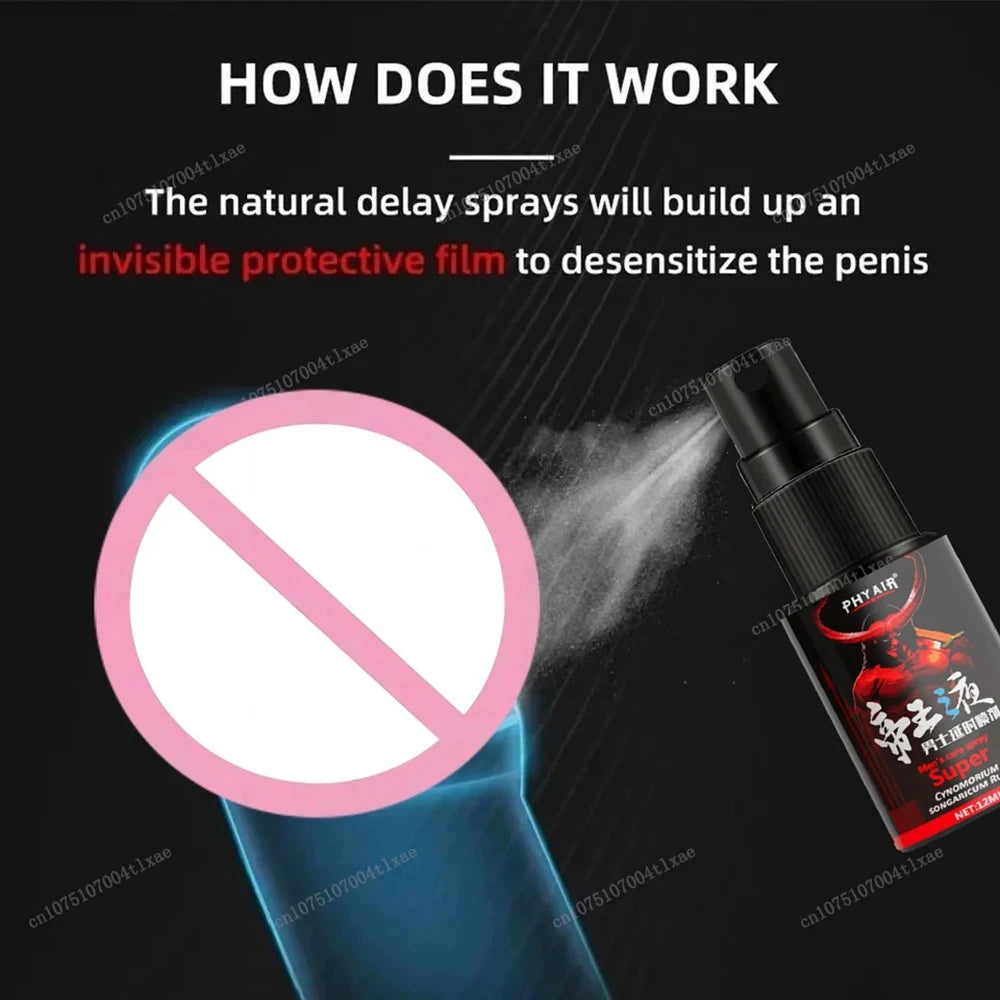 Male Delay Spray – Long-Lasting 60-Minute Premature Ejaculation & Erection Aid for Men Adult Product