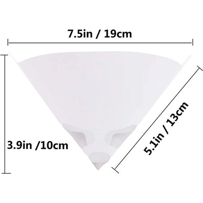 Disposable Paint Filter Paper - 100 Mesh Conical Straining Cup Funnel for Purifying Paint, Nylon Micron Mesh, Available in 10/20/30/60Pcs