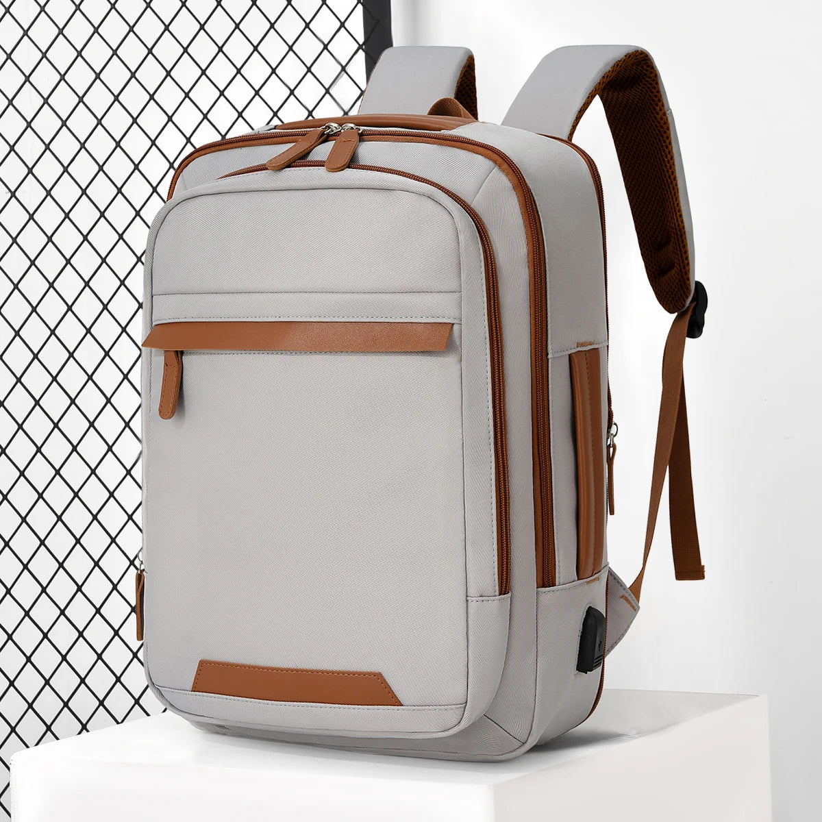 USB Rechargeable Laptop Backpack - Waterproof Large Capacity Unisex School & Travel Bag