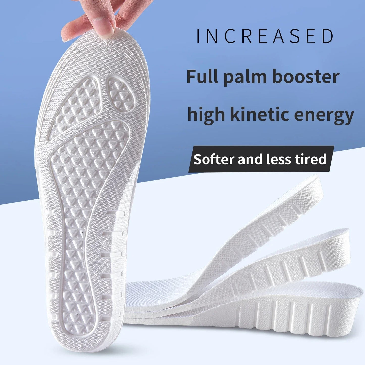2024 Invisible Height Increase Insoles – Breathable Elevator Insoles for Men & Women, Shoe Pads for Height Enhancement