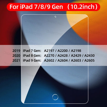 Tempered Glass Screen Protector for iPad – Compatible with 2019/2020 10.2", iPad Pro 11", Air 3 10.5", Mini & 9.7" Models
