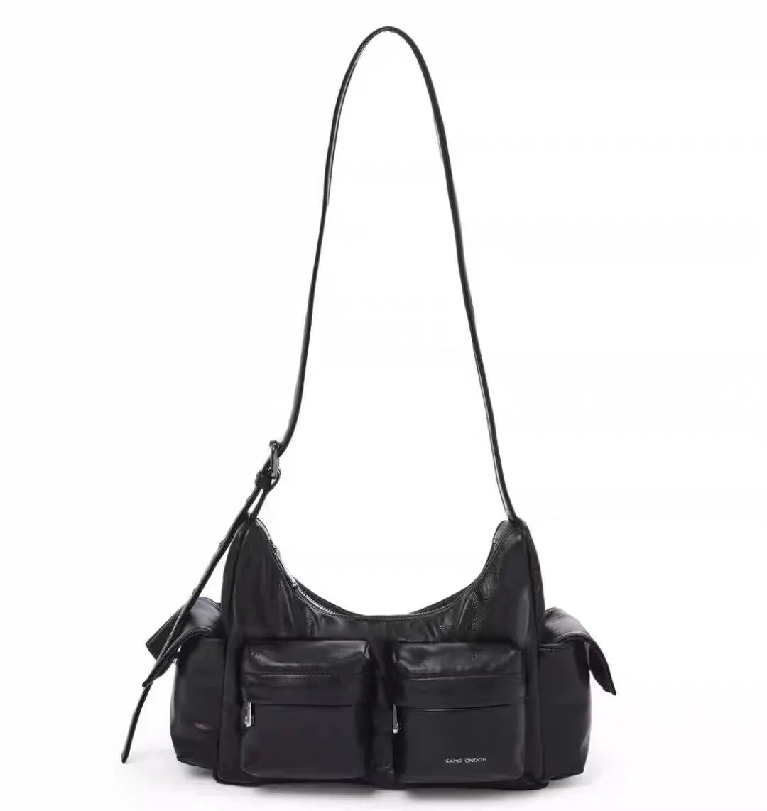 SAMO ONDOH South Korean Shoulder Bag — Hong Eun-Chae & Song Yuqi Inspired Motorcycle Underarm Bag