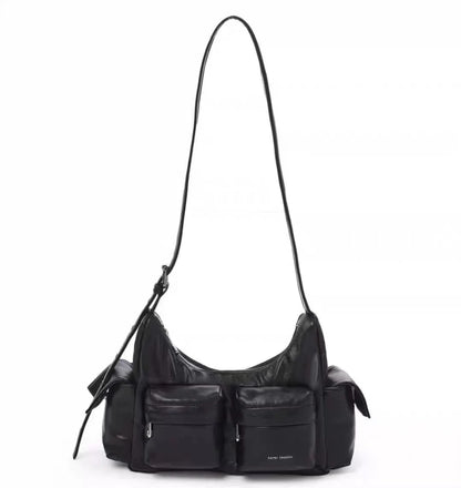 SAMO ONDOH South Korean Shoulder Bag — Hong Eun-Chae & Song Yuqi Inspired Motorcycle Underarm Bag