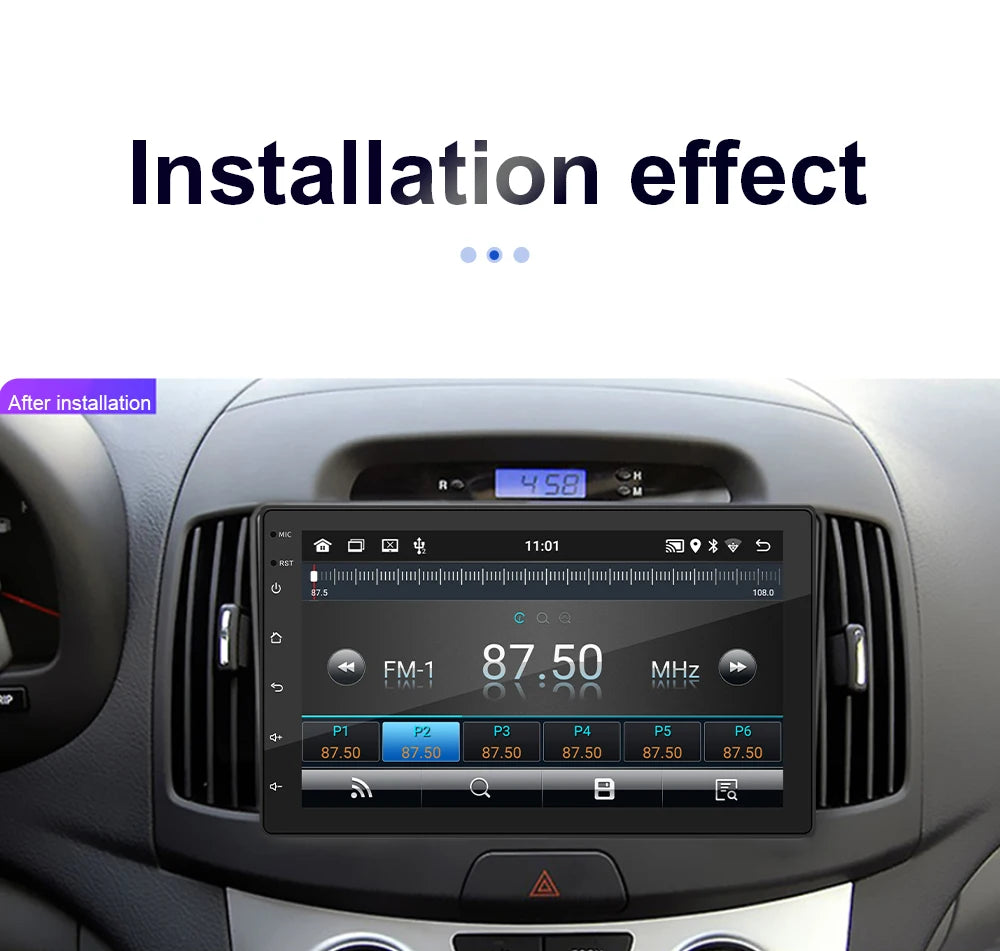 Android 13 Car Radio — 7/9/10" 2-DIN GPS Multimedia Player with 64GB, Wireless CarPlay & Android Auto