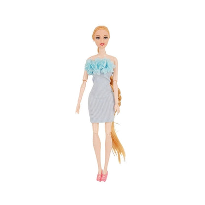 Fashion Doll Clothes for Barbie – Casual Dress, Pants & Trousers Outfit Accessories for Girls Gift Toy