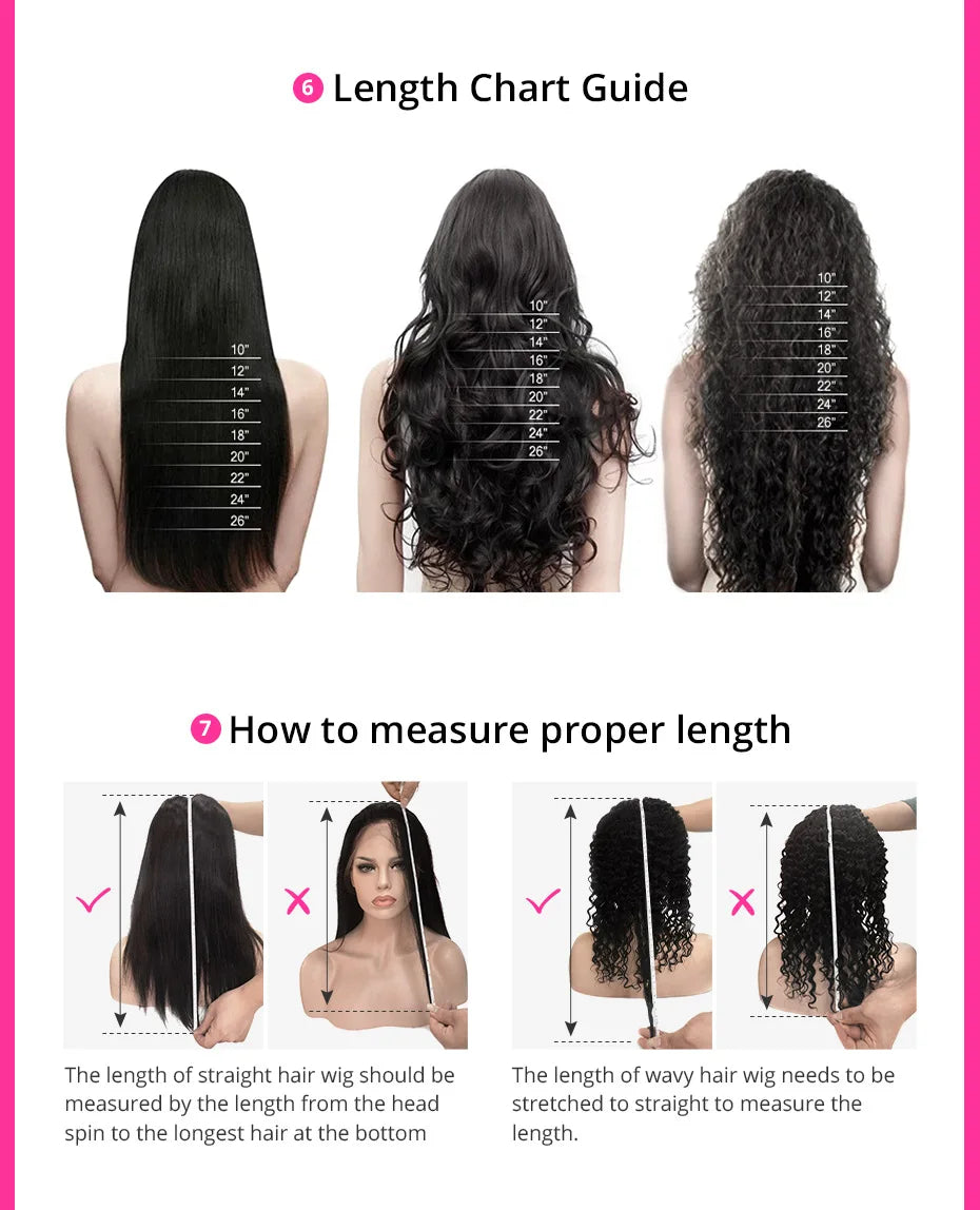 30-40 Inch Curly 13x4 Glueless Human Hair Wig – Brazilian Loose Deep Wave Black Wig, Ready-to-Wear Clearance Sale