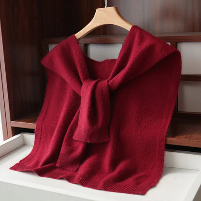 Lightweight Knitted Shawl for Women – Style Summer Cape with Fake Collar