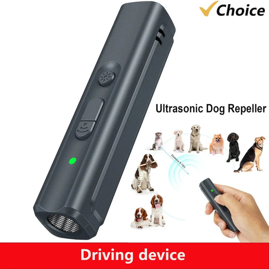Ultrasonic Dog Bark Deterrent - Portable Anti Bark Training Device for Effective Dog Noise Control & Pet Training