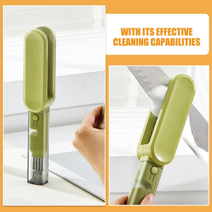 4-in-1 Multi-Purpose Scrubber Brush – Efficient Cutlery Cleaner, Meat Mincer & Sharpener Household Tool