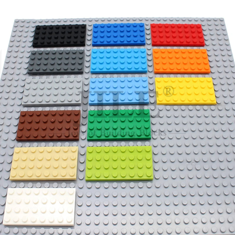 15pcs MOC 3035 Small Base Plates - 4x8 DIY Creative Building Blocks Bricks Compatible Kids Assembly Toys