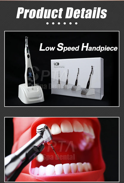 SPTA 16:1 Contra Angle Low Speed Turbine Handpiece – Reciprocating Root Canal File for Endodontic Treatment