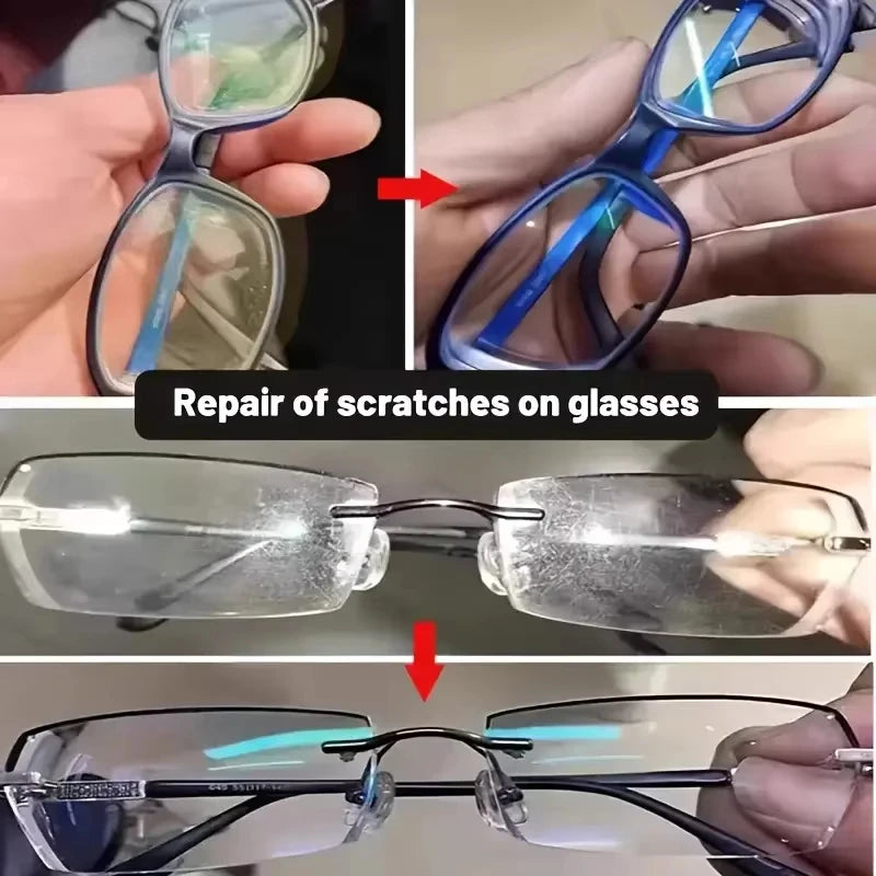 Car Glass Polishing Compound - Windshield Scratch Repair & Mirror Restoration Paste for Glass Brightening
