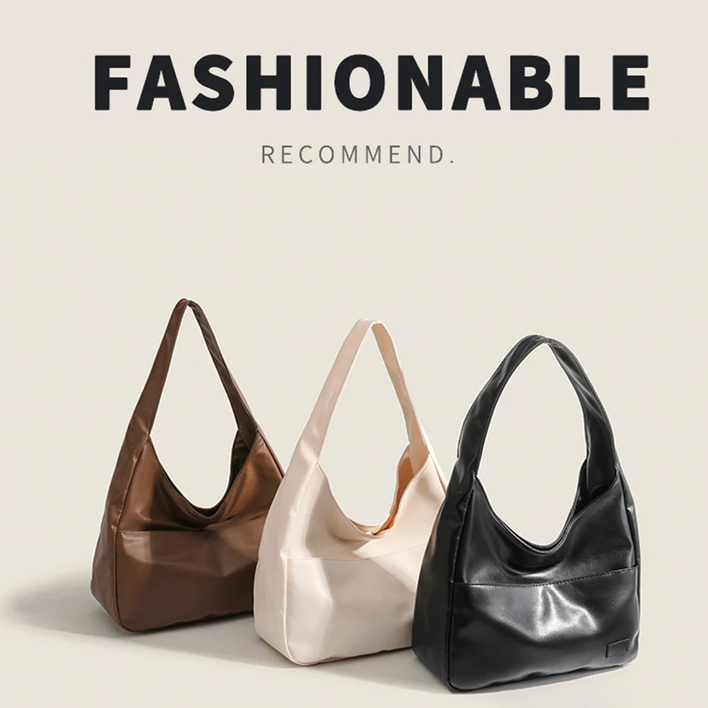 Fashionable Minimalist Retro Shoulder Bag – Large Capacity Handbag & Casual Commuting Tote Bag