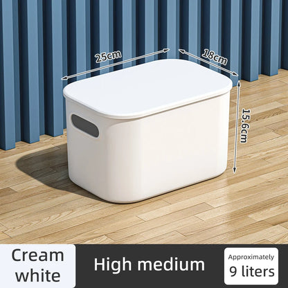 Plastic Storage Box Organizer – Stackable Colorful Baskets for Jewelry, Lipstick, Toys, Underwear & Desktop Snacks