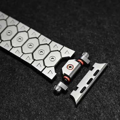 Luxury Titanium Metal Strap for Apple Watch — Stainless Steel Bracelet for Series 5-10 Ultra 2 (42mm-49mm)