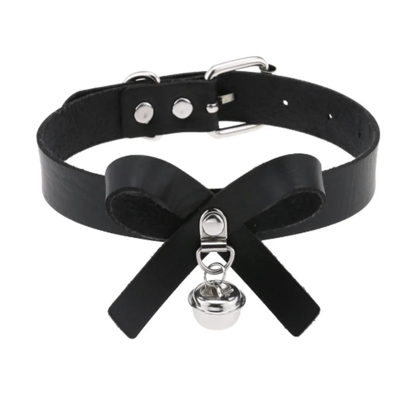 Harajuku Cosplay Rivet Star Punk Rock Gothic Collar — Sexy PU Leather Heart Cross Spike Choker Jewelry for Women