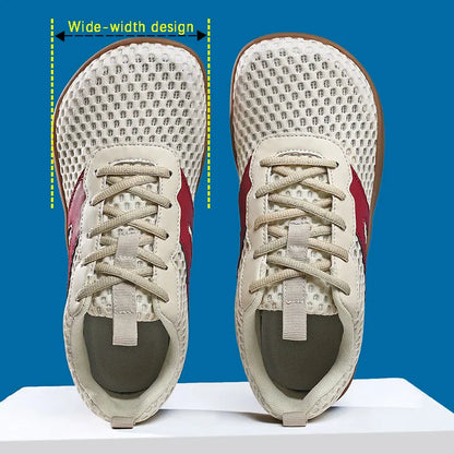 Men’s Wide Fit Barefoot Shoes - Breathable Mesh Anti-Slip Hiking Loafers