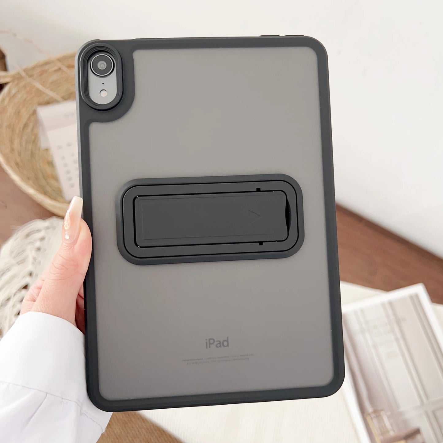 Matte Stand Case for iPad Air, Pro & Mini – Hard Kickstand Tablet Cover for 9.7" to 11" Models (4th-10th Gen)