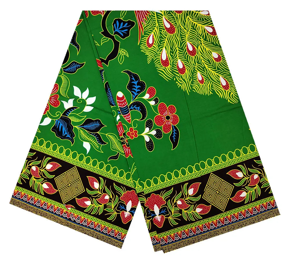 100% Cotton African Ankara Wax Fabric - Soft Real Wax Print for Dresses