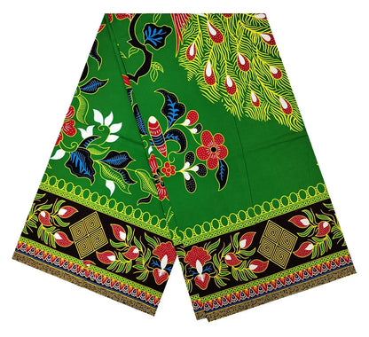 100% Cotton African Ankara Wax Fabric - Soft Real Wax Print for Dresses
