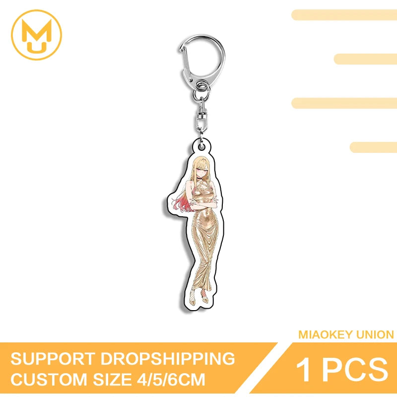 Kitagawa Marin Acrylic Keychain - Double-Sided Transparent Anime Character Jewelry