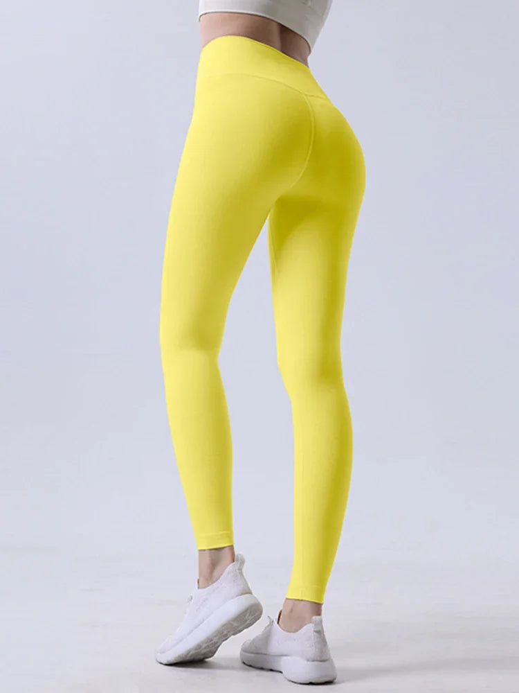Naked Feeling Yoga Leggings for Women – High-Waisted Hip Lifting Fitness, Running & Cycling Pants