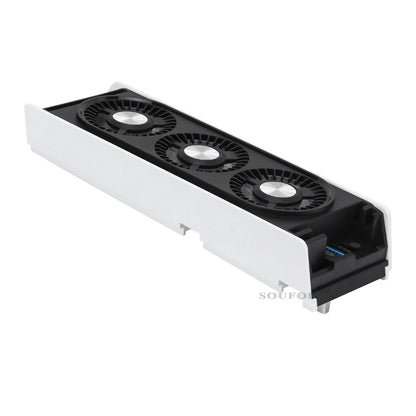 Upgraded PS5 Cooling Fan – Quiet USB 3.0 Hub with LED Light for Disc & Digital Edition Console Accessories