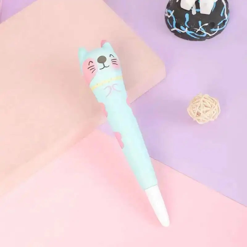 Lytwtw’s Cute Kawaii Soft Gel Pen – Creative Cartoon Stress Relief Pen for School and Office Supplies