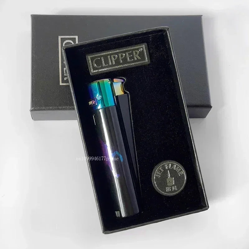 Original Metal Jet Butane Lighter — Windproof Turbo Gas Lighter, Portable Smoking Accessory Gadget for Men