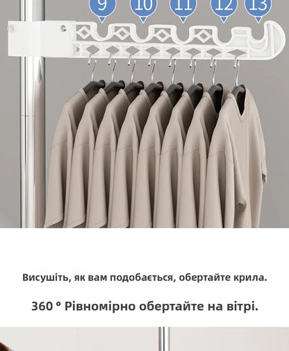 High-Bearing Floor-to-Ceiling Clothes Drying Rod — Indoor Hanging Rack, No Drilling Required