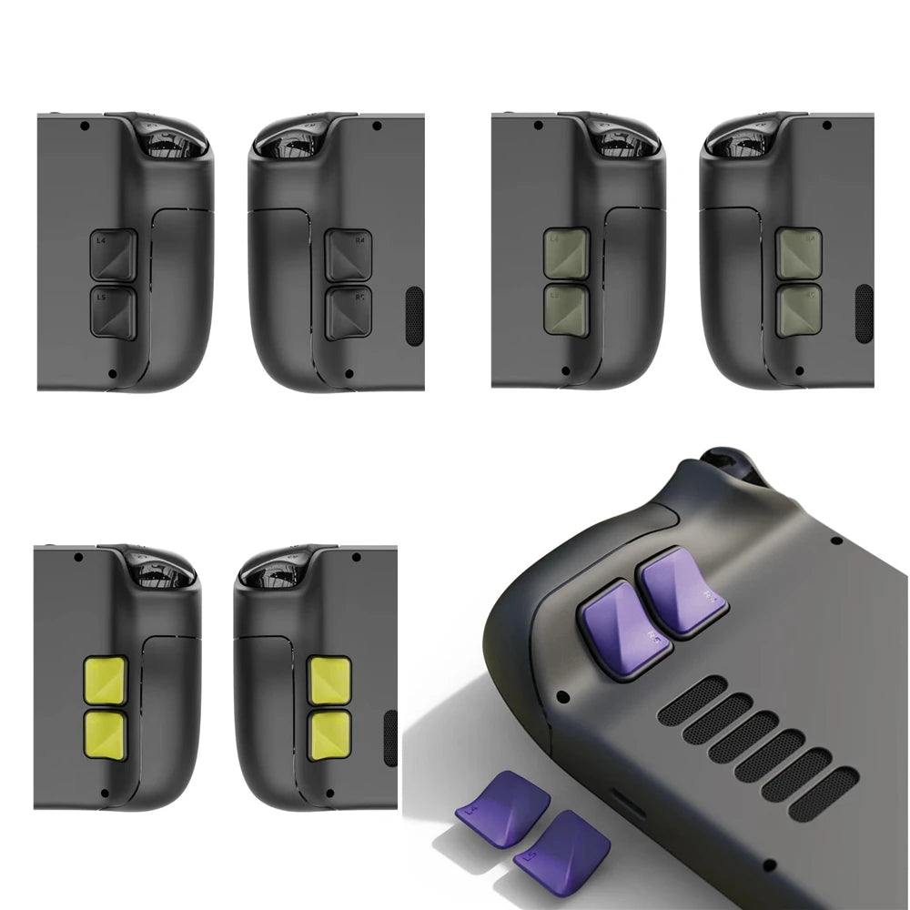 4PCS Back Button Enhancement Set for Steam Deck – Grip Improvement & Button Protection Kit for OLED & LCD Console