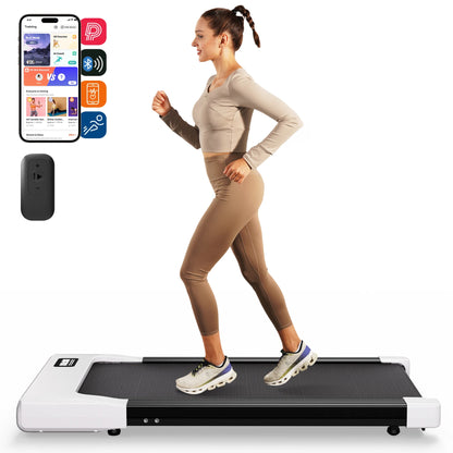 2-in-1 Walking Pad Under Desk Treadmill – Portable 2.5HP Home & Office Treadmill with Remote Control and LED Display