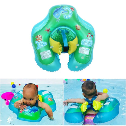 Kids Inflatable Swim Ring - Cartoon Swimming Pool Float for Babies and Children, Pool Parties & Bath Time