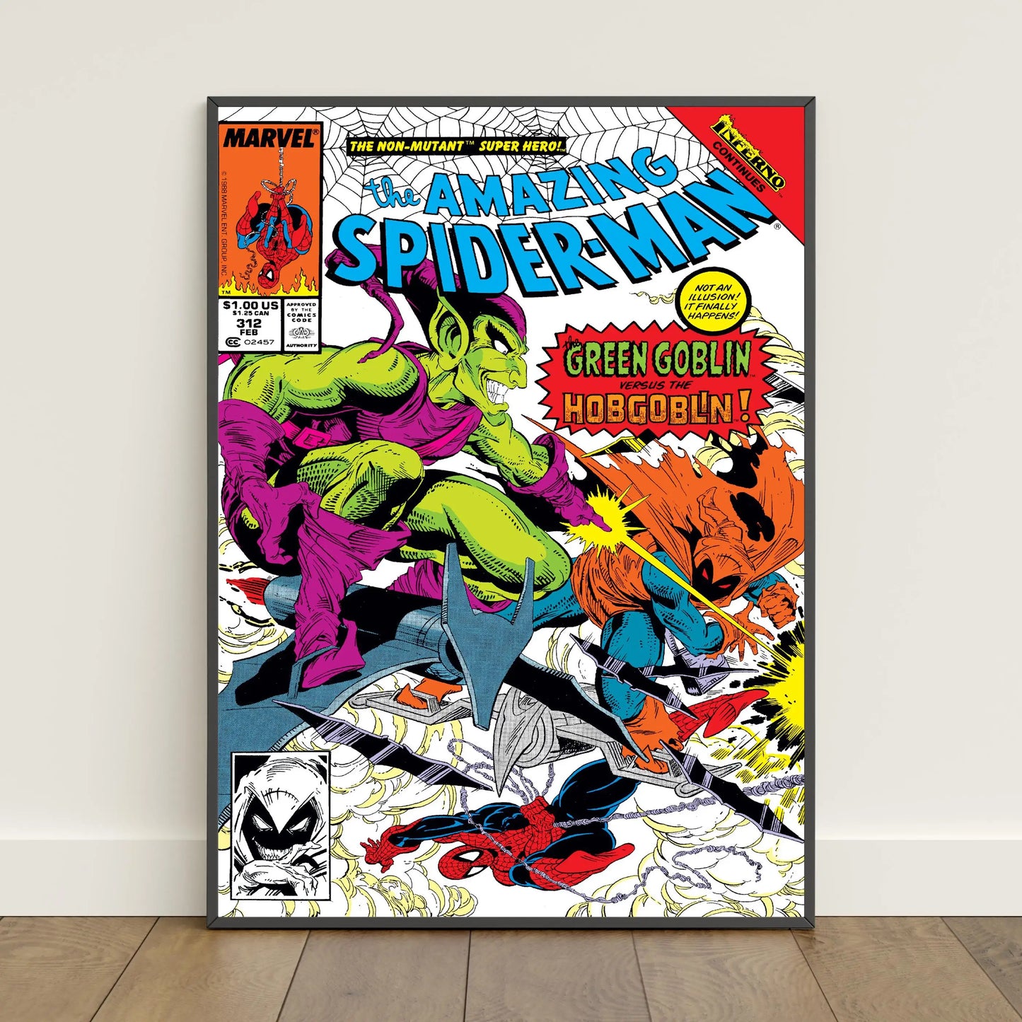 Spider-Man Comic Book Poster - Peter Parker Movie-Inspired Canvas Wall Art